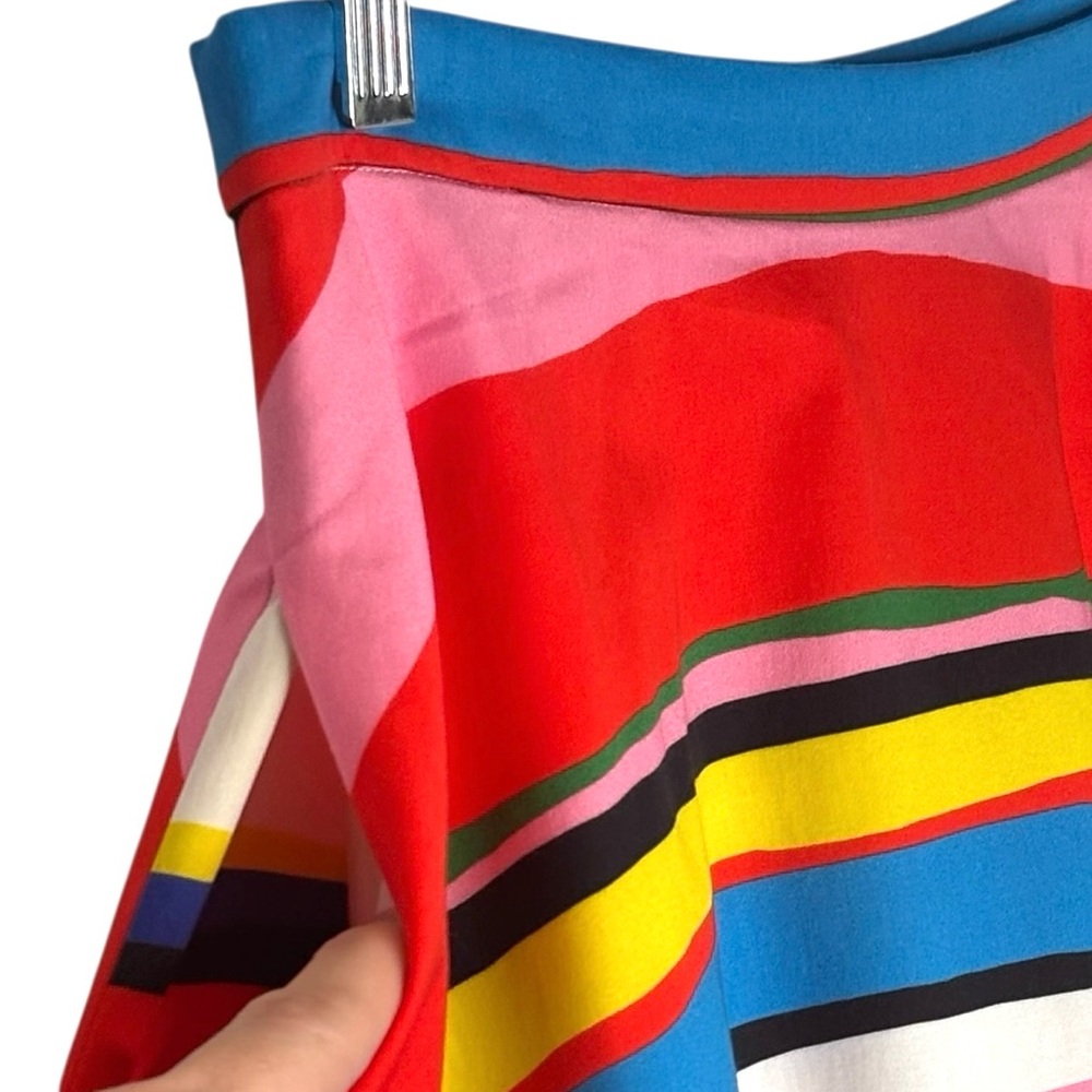 ICEBERG pop-art circle Skirt cotton colour stripes dopamine rainbow Fun size 8 - Picture 3 of 8